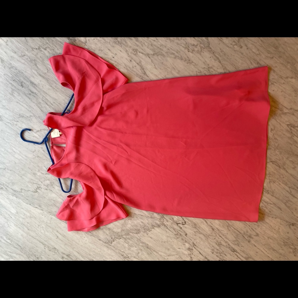 Kate Spade Melon Peekaboo Shoulder Dress Size M